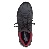 Jura Black Leather Lace-Up Sneaker