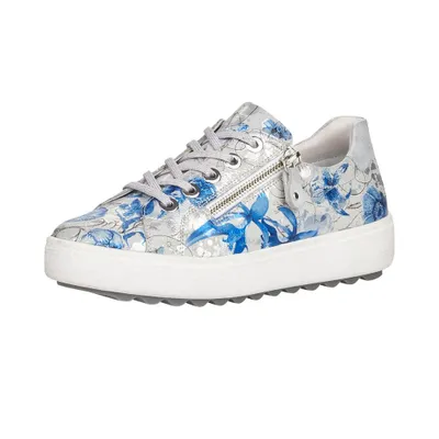 Madeira Blue Silver Flower Sneaker