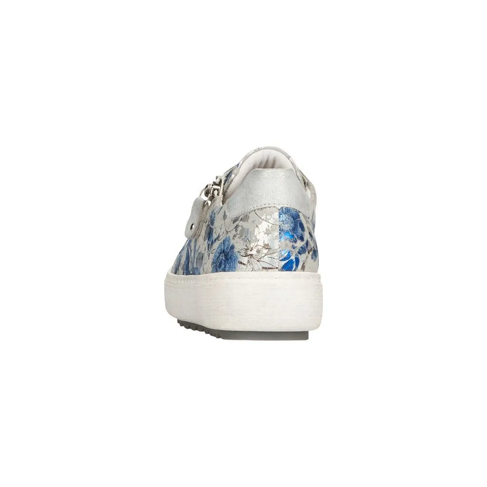 Madeira Blue Silver Flower Sneaker