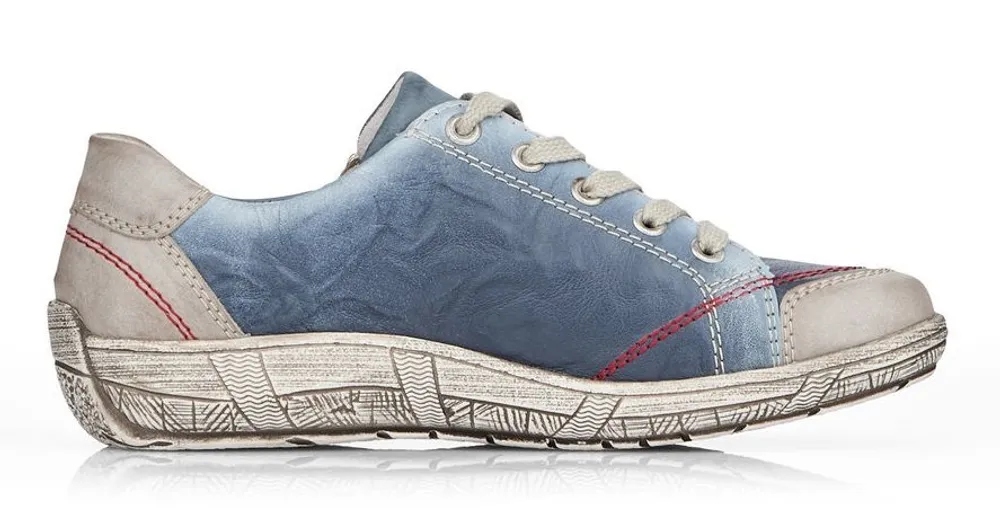 Serbia Blue Red Lace-Up Sneaker