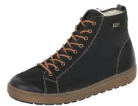 Columbo Black Leather Lace-Up Winter Boot