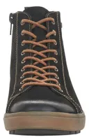 Columbo Black Leather Lace-Up Winter Boot