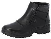 Clarino Black Leather Winter Boot