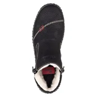 Wildebuk Black Double Zipper Ankle Boot