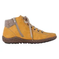 Morelia Yellow Fleece Lined Lace-Up Ankle Sneaker