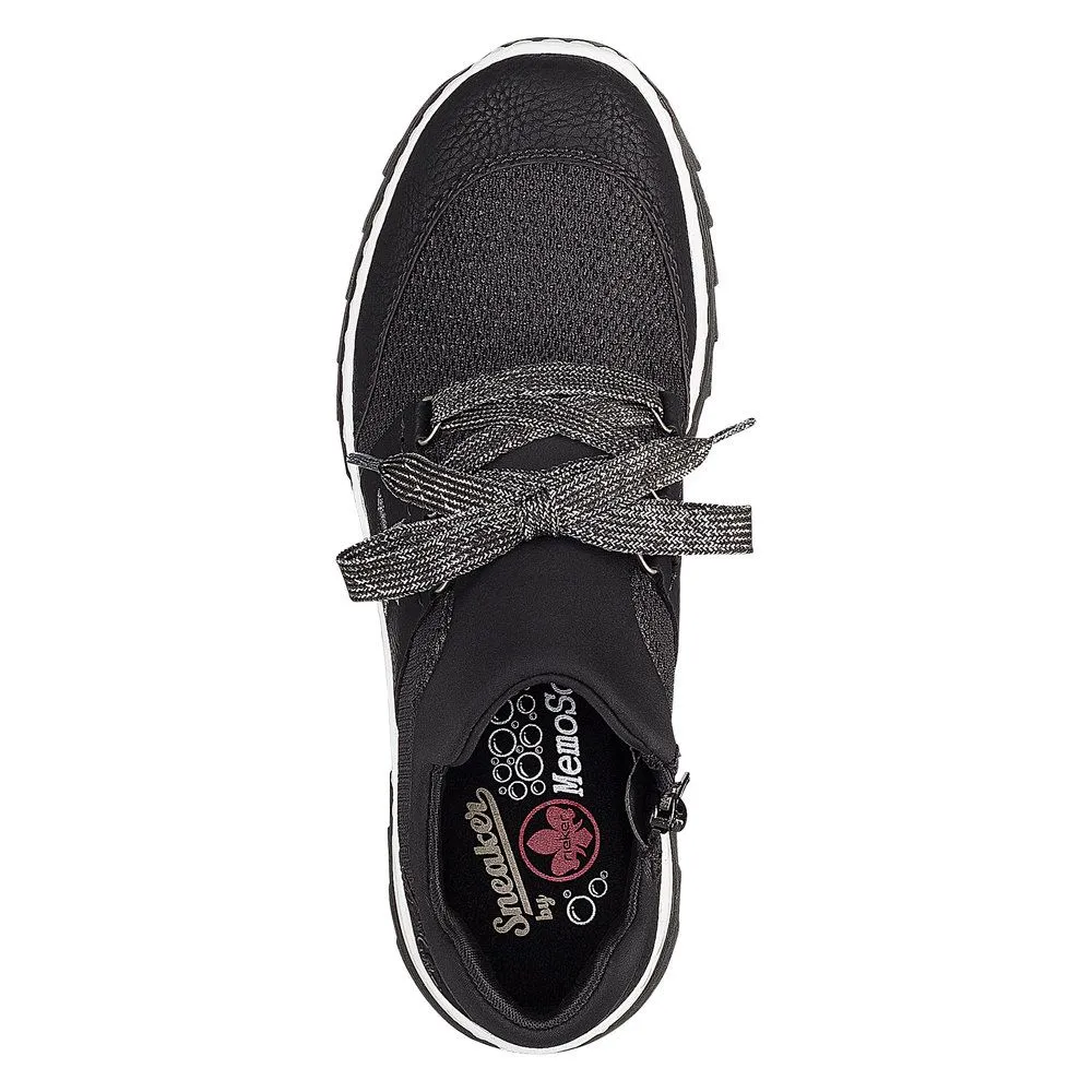 Widebuk Star Black Lace-Up Sneaker