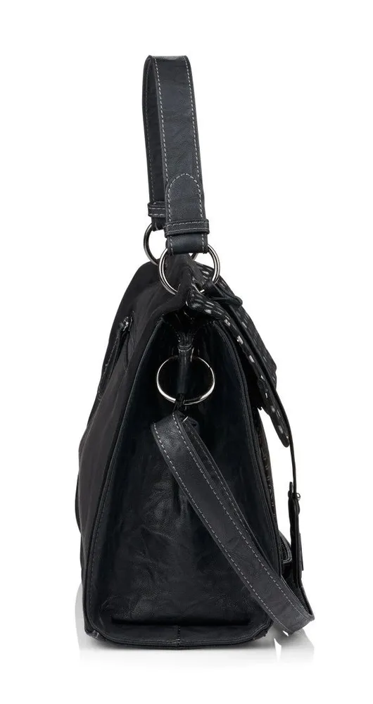 Rieker Black Bronze Handbag