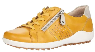 Odean Yellow Leather Sneaker
