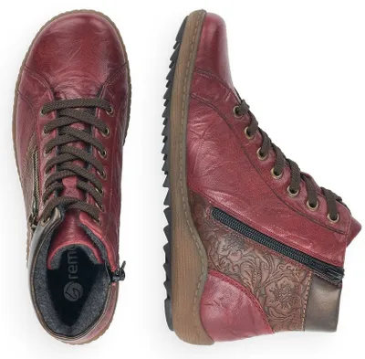 Ottawa Chianti Red Paisley Ankle Sneaker