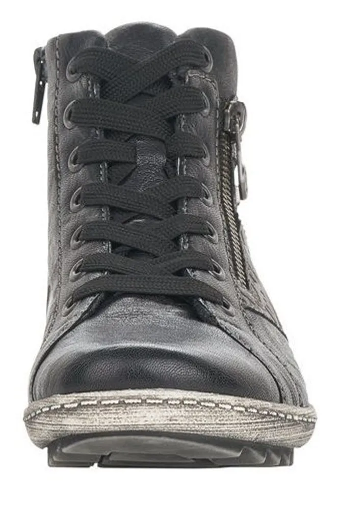 Ottawa Black Grey Paisley Ankle Sneaker