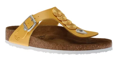 Kibo Yellow Adjustable Thong Sandal