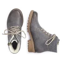 Baltimore Grey Lace-Up Ankle Boot