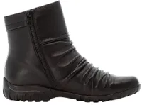 Minos Black Leather Ankle Boot