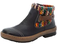 Eagle Navy Knit Ankle Boot