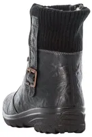 Hillary Black Knit Winter Boot