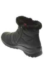 Swaziland Black Faux Fur Water-Resistant Boot