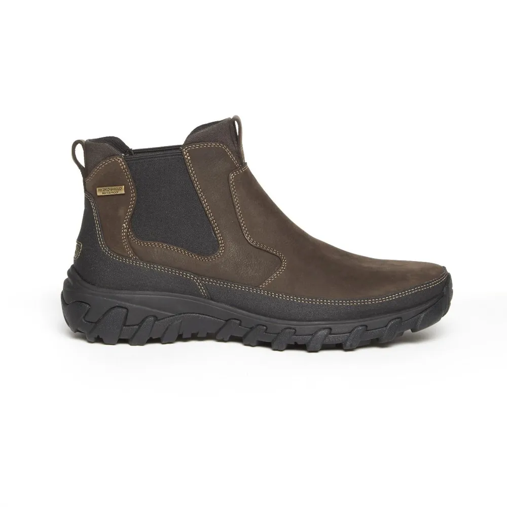 Cold Springs Plus Dark Brown Leather Chelsea Boot