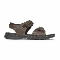 Darwyn Brown Leather Quarter-Strap Sports Sandal