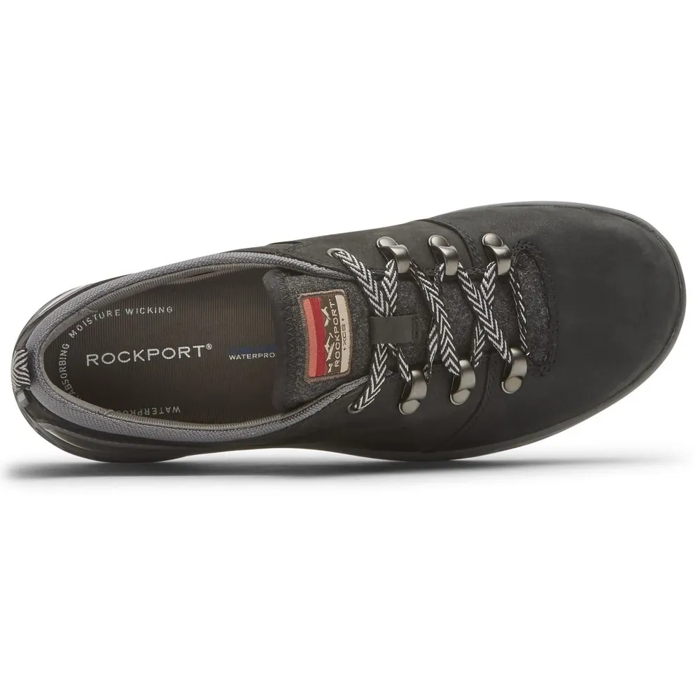 Fresh Explore Black Waterproof Lace-Up Sneaker