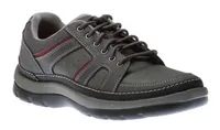 Get Your Kicks Grey Leather Wide Width Mudguard Blucher Sneaker