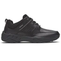 XCS Spruce Peak Black Waterproof Leather Lace-Up Walking Shoe