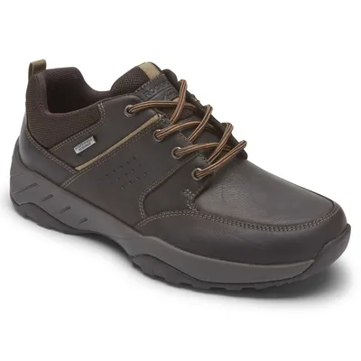 XCS Spruce Peak Brown Waterproof Leather Lace-Up Walking Shoe