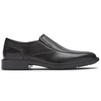 Tanner Black Leather Slip-On Dress Shoe