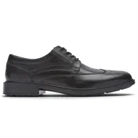 Tanner Wingtip Black Leather Lace-Up Oxford Dress Shoe