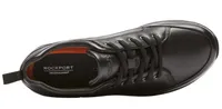 Trustride Waterproof Black Leather Lace-Up Sneaker