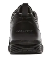 Trustride Waterproof Black Leather Lace-Up Sneaker