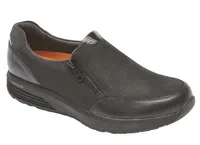 Trustride Black Side Zipper Slip-On Sneaker