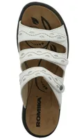 Ibiza 66 White Leather Slide Sandal