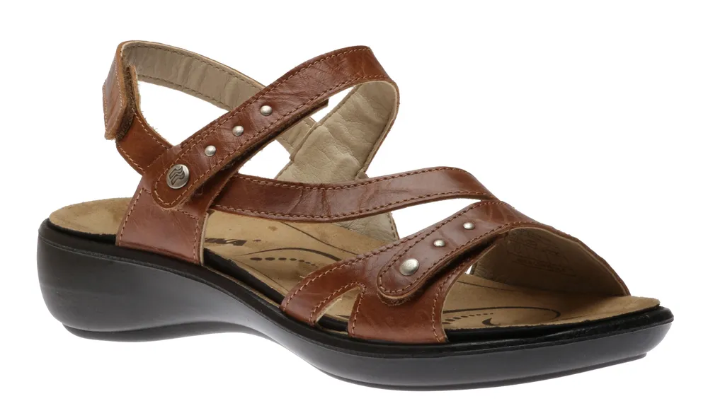 Ibiza 70 Brandy Brown Leather Asymmetrical Sandal