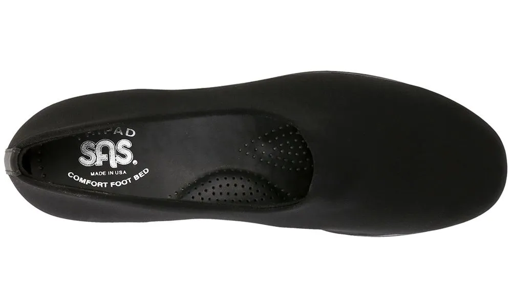 Bliss Black Slip On Wedge