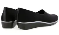 Bliss Black Slip On Wedge