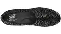 Bliss Black Leopard Slip On Wedge