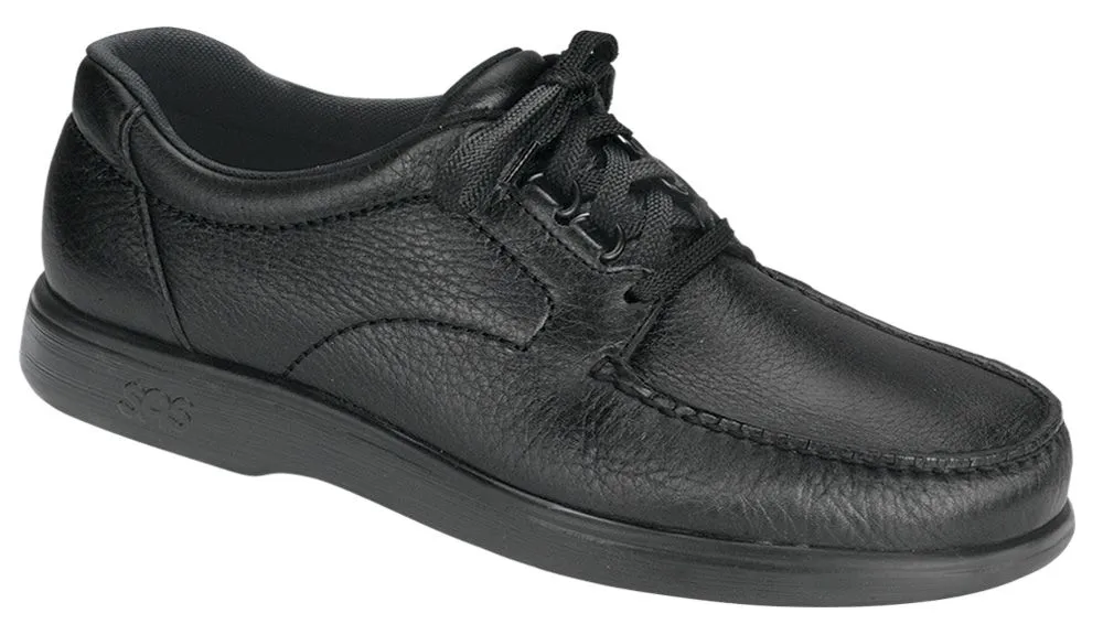 Bout Time Black Leather Lace-Up Loafer