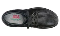 Bout Time Black Leather Lace-Up Loafer