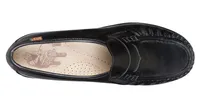 Classic Black Leather Slip-On Loafer
