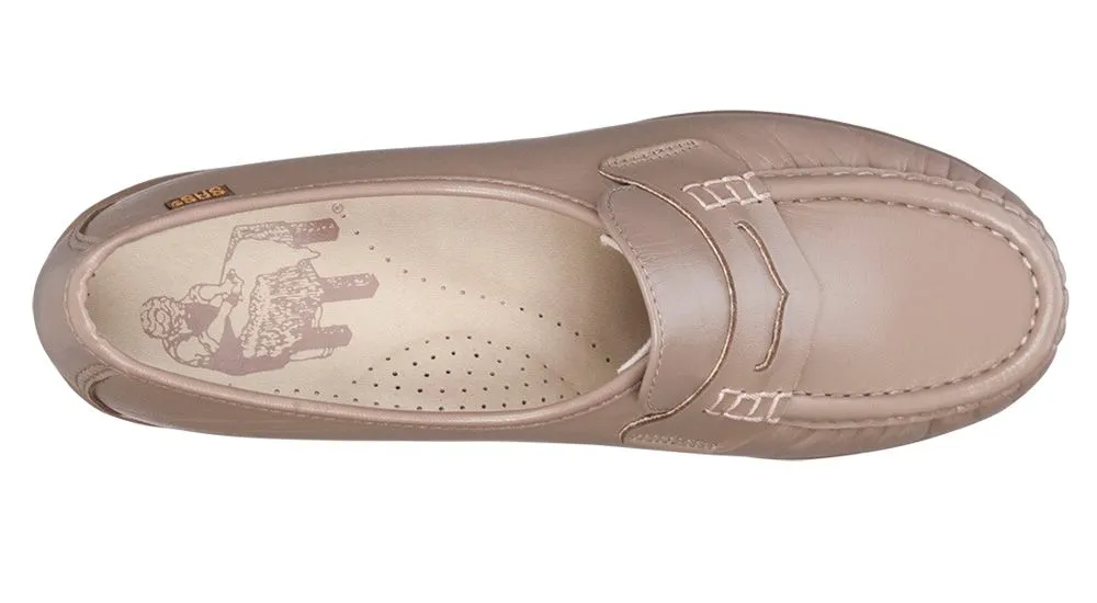 Classic Mocha Leather Slip-On Loafer