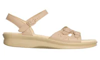 Duo Natural Beige Leather Strap Sandal