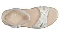 Duo White Leather Strap Sandal