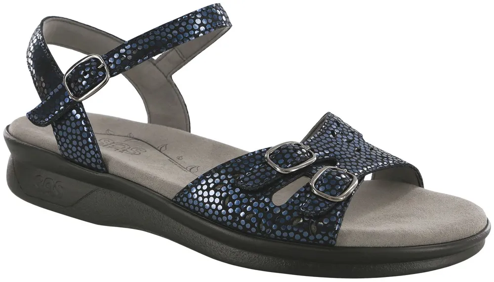 Duo Navy Perla Strap Sandal