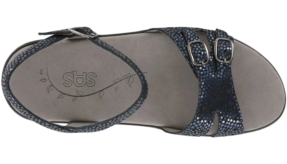 Duo Navy Perla Strap Sandal