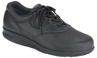 Liberty Black Leather Non Slip Lace-Up Shoe