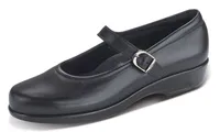 Maria Black Leather Mary Jane Shoe