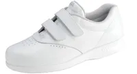 Me Too White Leather Walking Shoe