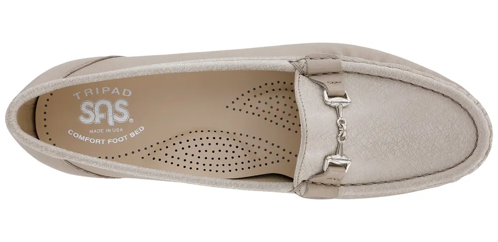 Metro Taupe Linen Web Slip On Loafer