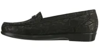 Metro Black Nero Snake Slip On Loafer