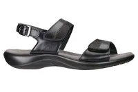 Nudu Black Midnight Heel Strap Sandal